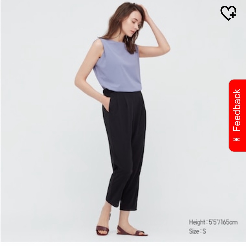 NWT Uniqlo Crepe Jersey Sleeveless Tshirt